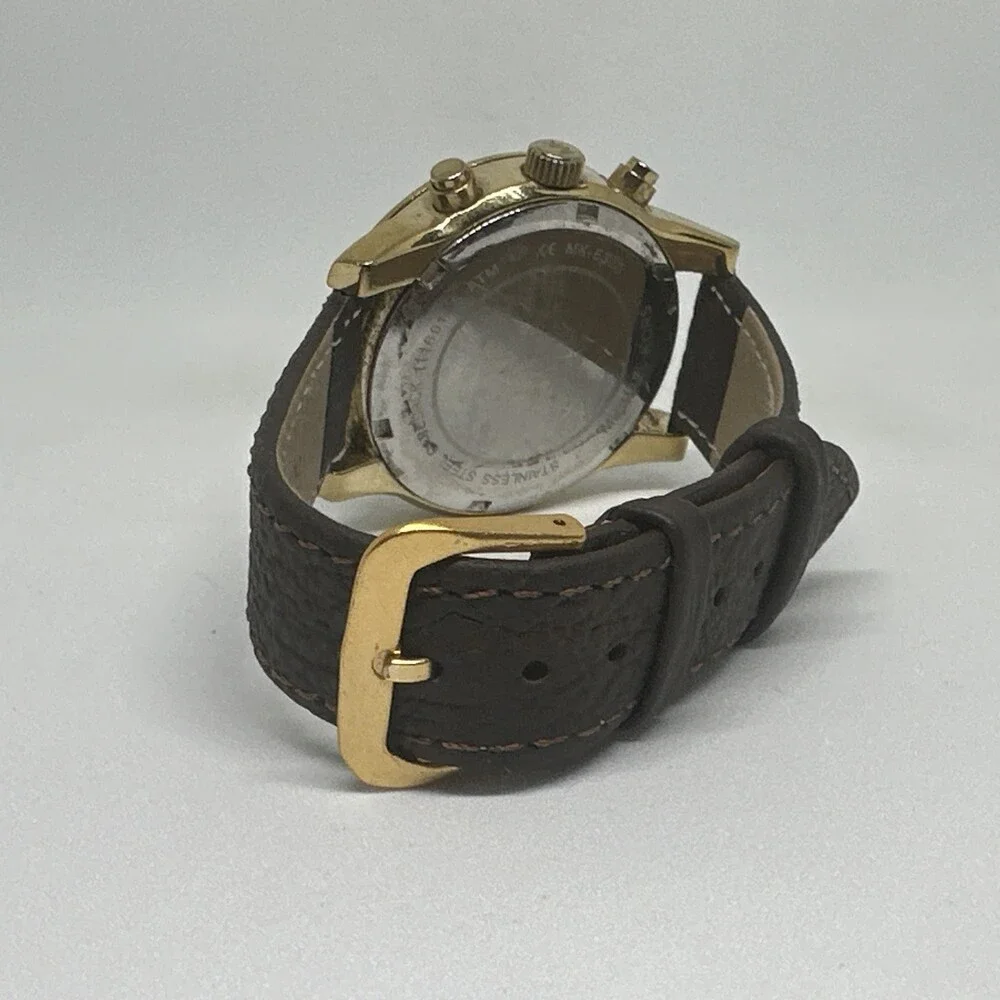 Michael Kors Ritz MK6328 Women's Brown Leather Analog Dial Quartz Watch HME649